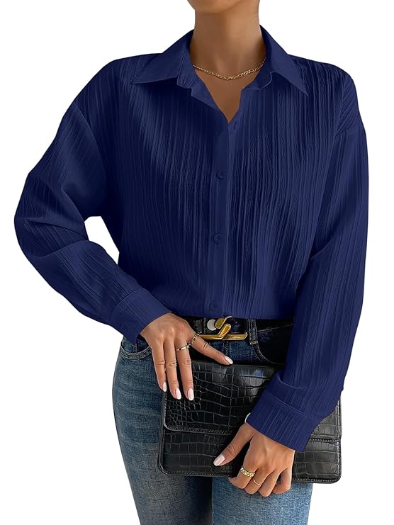 GRECIILOOKS Shirt for Women | Women Shirt | Long Shirt for Women | Shirt Tops for Women | Oversized Shirt for Wome