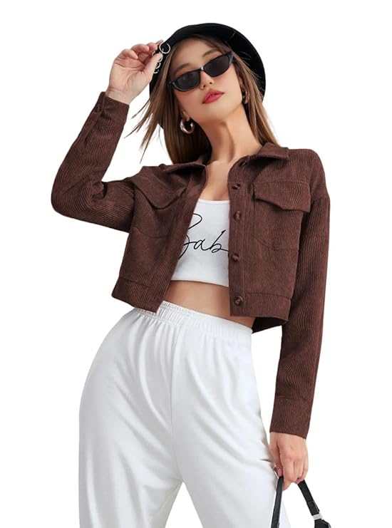 FUNDAY FASHION Womens Denim Standard Length Full Sleeve Solid Jacket