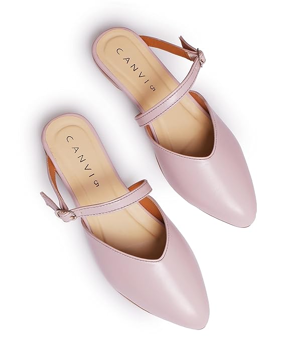 CANVI Women's Comfortable & Fashionable Ethnic Flats Sandals for Women and Girl, Synthetic Leather Sandals Casual Summer Beach Shoes Sandal