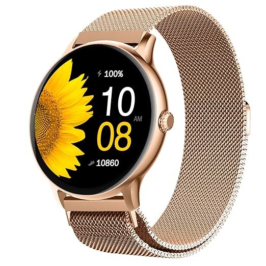 Fire-Boltt Phoenix Ultra Smart Watch 1.39" HD Display, Bluetooth Calling, AI Voice Assistant, 120 Sports Modes, IP67 Waterproof, SpO2 Monitor Smart Watch for Man & Woman - Gold