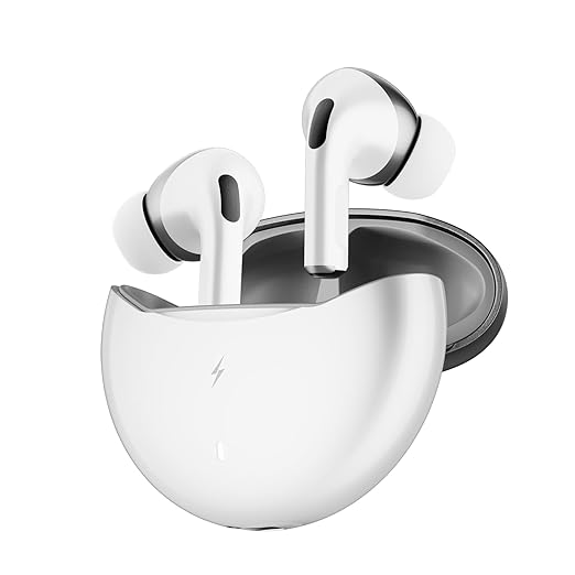 Fire-Boltt Aero Pro TWS Earbuds Custom EQ, Wireless Bluetooth 5.4,Music & App Support,50H Playtime,Fast Charging Case, 50ms Low Latency for Gaming,Touch Controls, IPX4 Waterproof, Clear Calls - Pearl