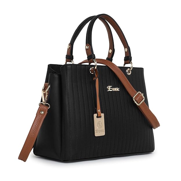 EXOTIC® Women's Striped Line Handbag for Women| Ladies purse | Stylish Shoulder Bag | Gift for Women