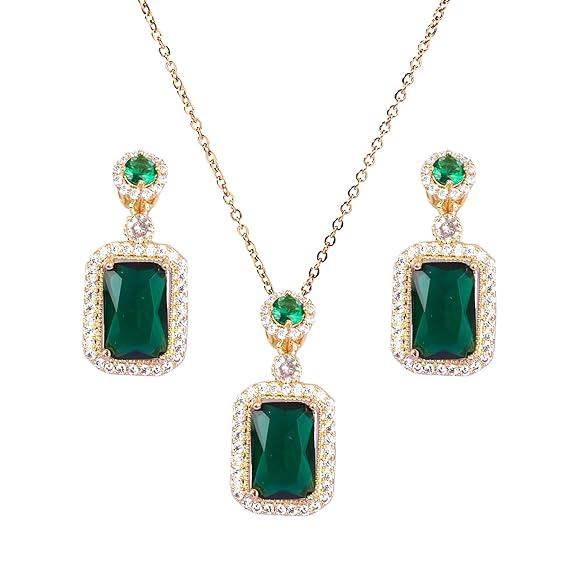 SALTY Anti Tarnish Jewellery Gift Box for Women | Necklace, Earrings Jewellery Set for Women | Latest Stylish Minimal Jewelry Sets | Modern Design Aesthetic Accessories | Ideal for Gifting | Gift for Diwali, Christmas, Marriage, Birthday