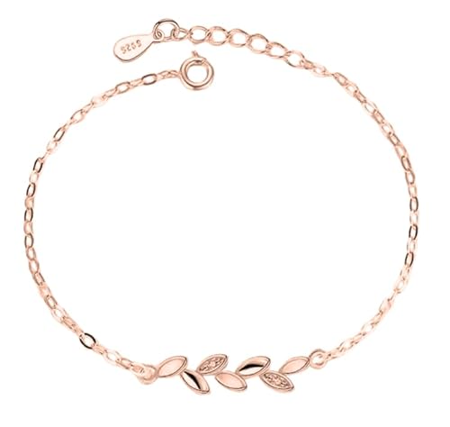 Nilu's Collection Copper Sterling Silver Plated Charm Bracelet for Women & Girls