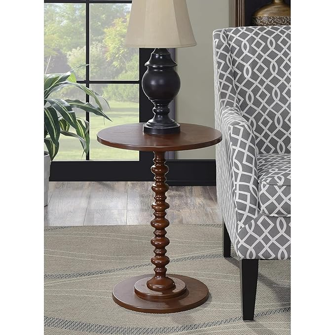 Nesting Table, End Table for Living Room Side Table for Bedroom Pedestal Modern Coffee Table (Brown)(Wood)