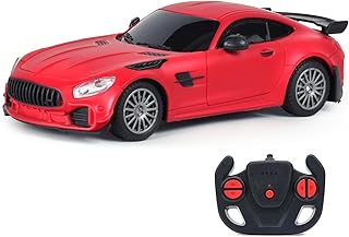 Amazon Brand - Jam & Honey Remote Control Car for Kids | High-Speed RC Car with Rechargeable Lithium Battery | Type-C Charging | LED Headlights | Red