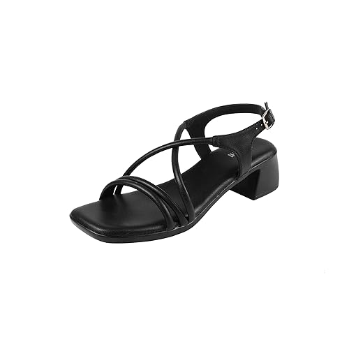Mochi Women's Leather Block Heel Sandals