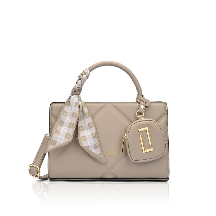 Lavie Luxe Women's Quaro26 Horizontal Small Satchel Handbag | Satchel Bag for Work | Ladies Purse | Stylish Shoulder Bag | Gift For Women