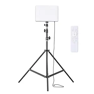 Amazon Basics Studio Light with Stand | Studio Photography and Video Recording | 3000K - 6500K | Remote Control | 7ft Tripod Stand