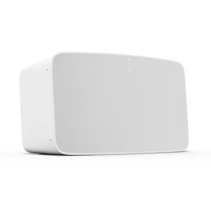 Sonos Five | HiFi Speaker with WiFi, 3.5 mm Line in, Support for Hi-Res Audio Streaming - White