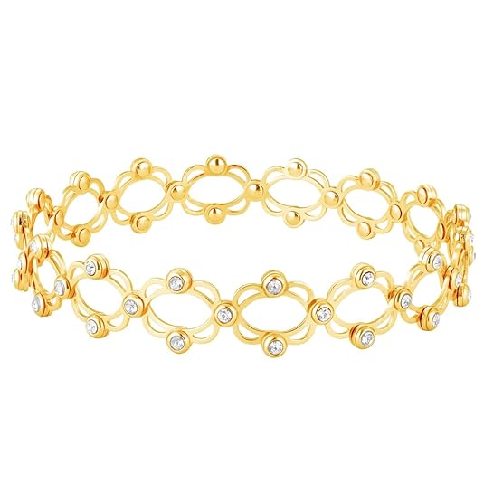 GIVA 925 Silver Golden Supple Bracelet, Adjustable | Gifts for Women and Girls | With Certificate of Authenticity and 925 Stamp | 6 Months Warranty*