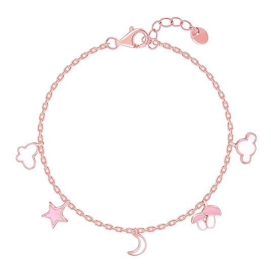 GIVA 925 Silver Rose Gold Fairytale Kid's Bracelet, Adjustable | Gifts for Women and Girls | With Certificate of Authenticity and 925 Stamp | 6 Months Warranty