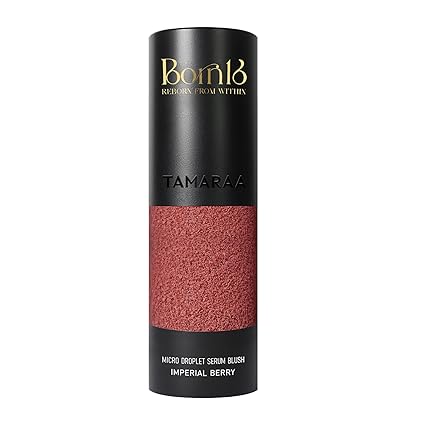 Micro Droplet Serum Blush - Imperial Berry | Encapsulated Pigment Technology for Natural Dewy Tint | Hydrating Formula with Vegan Ingredients | Paraben-Free, Lightweight, Long-Lasting 24H Blush | 15ml