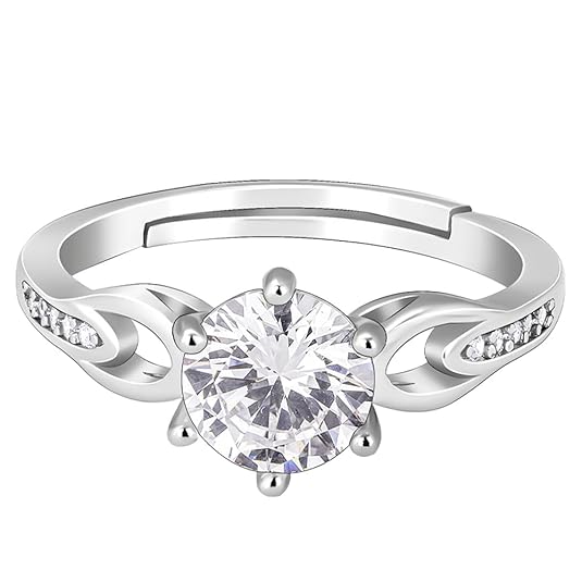 GIVA 925 Silver Zircon Elegant Loop Earrings Ring Loops | Birthday Wedding Gifts for Women & Girls