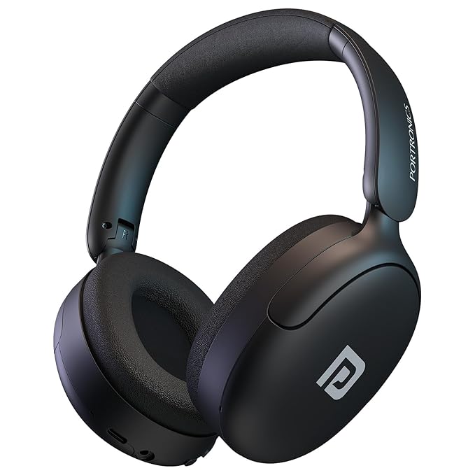 Amazon Basics Pro Series Wireless Noise Cancelling ANC Over Ear Headphone | Bluetooth Headset | USB Charging | 10 m Paring Distance | 74 Hours Battery Life | 40 mm Drivers | IPX4 Rated (Silver)