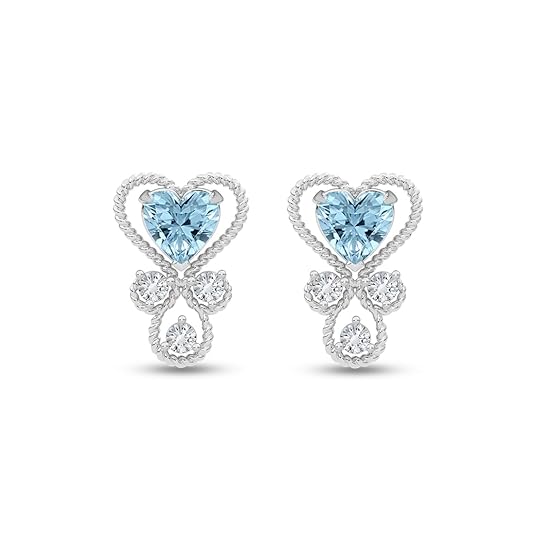CLARA 925 Sterling Silver Elettra Earrings | Platinum Plated | Daily Wear |Gift for Women and Girls