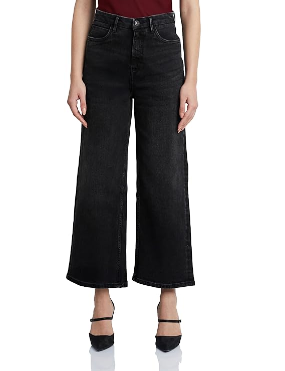 Symbol Premium Women's Baggy Wide Leg Jeans (High Waist | Ankle Length) (Available in Plus Sizes)