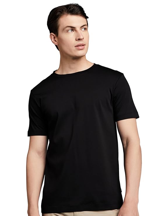 Symbol Premium Men's Polyester Blend Regular Fit Super Soft Round Neck Solid T-Shirt
