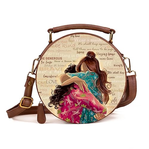 Kalankit Round Sling Bag For Women, Travel Crossbody Bags For Women, Stylish Cross Sling Bags for Women| Valentine Gift For Girlfriend, Birthday Gift For Girl | Vegan Leather