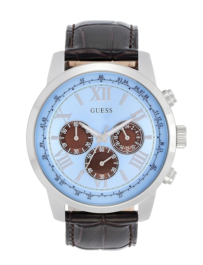 Guess Round 45mm Blue Dial Analog Men Watch - U0380G6M