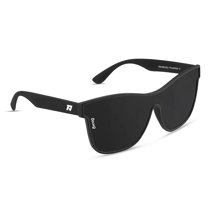 Eyewearlabs OKNO | Polarized Over-Sized Unilens Branded Stylish Sunglasses For Men & Women | 100% UV Protection Shades | Cricket Sports Cycling Driving | Mount Rogers | Megatron