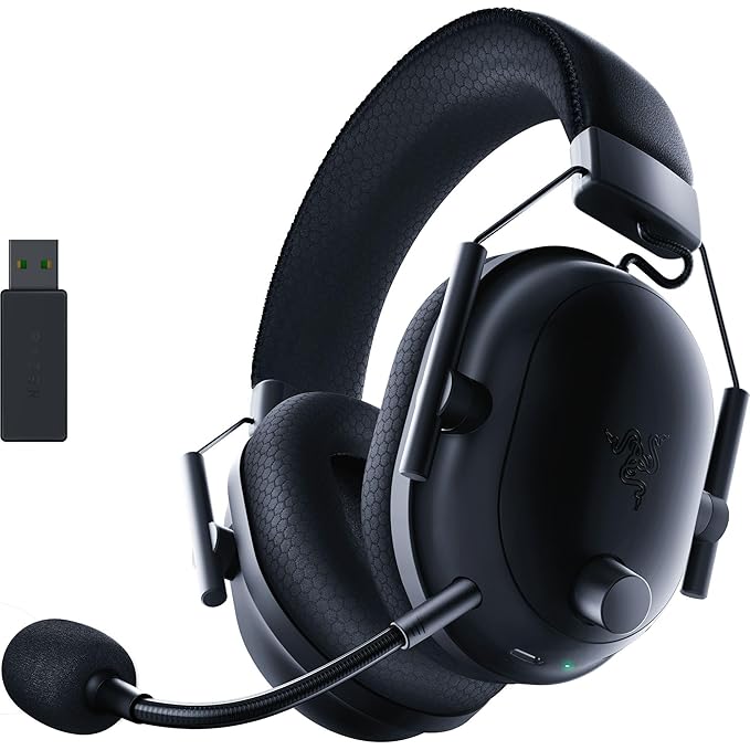 Razer Blackshark V2 Pro Wireless Gaming Headset 2023 Edition: 50Mm Titanium Drivers-Hyperclear Super Wideband Mic-Noise-Isolating Earcups-70 Hour Battery Life-Black-Rz04-04530100-R3M1-Over Ear