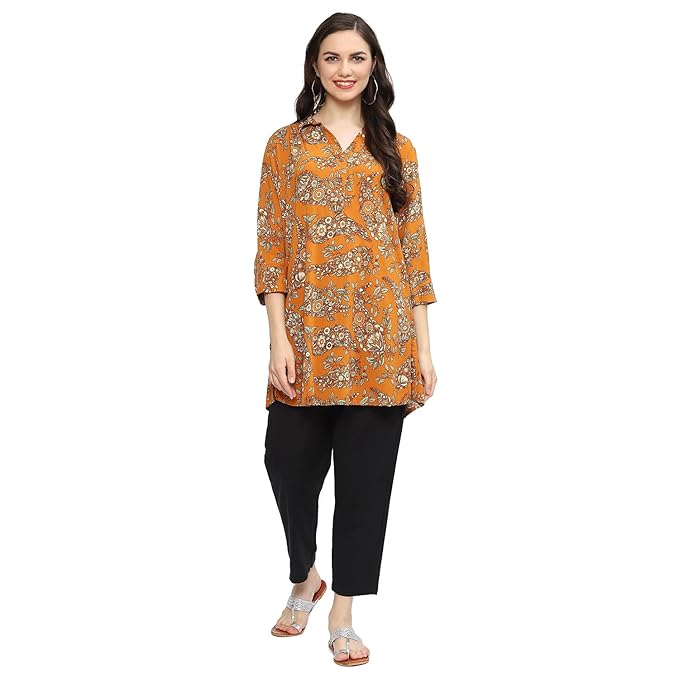 BIBA Women's Printed Regular Fit Blouse