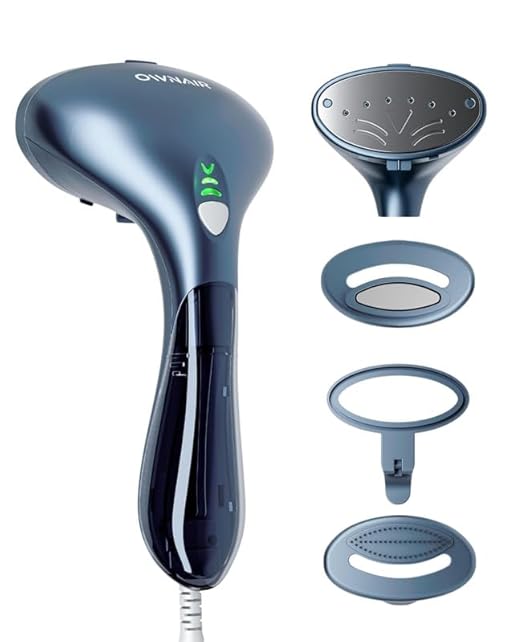 OWNAIR Steamer for Ironing Clothes - 1500W Handheld Garment Steamer - 24g/min High Steam, Fast Heat-Up in 15s, 110ml Tank, Vertical & Horizontal Handheld Steam Iron for Clothes and Fabrics