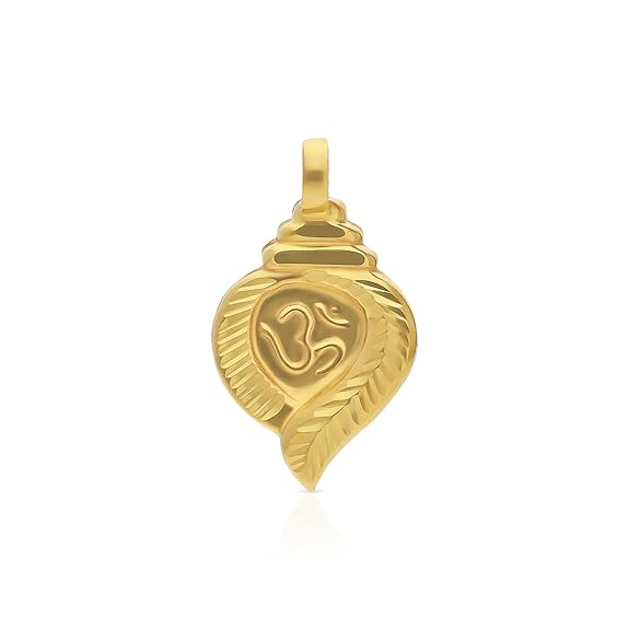 Malabar Gold & Diamonds | 22KT | Pure yellow gold | Religious Om Pendant for Unisex