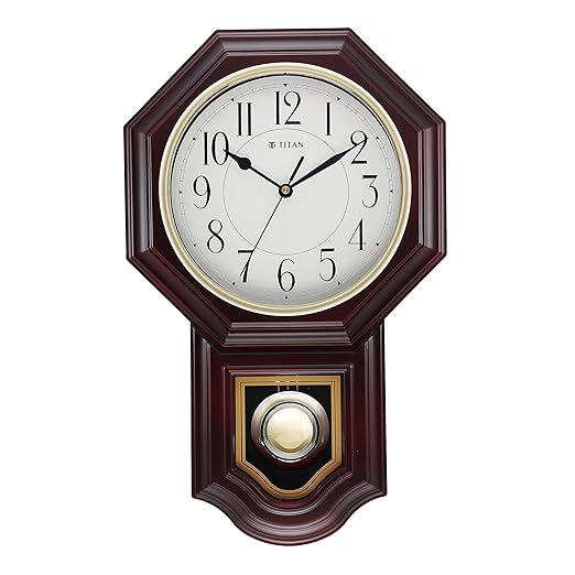 Titan Classic Brown Colour Pendulum Clock with a Westminster Chime (Large)