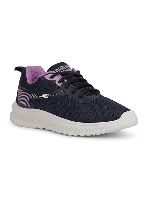 Liberty Force 10 OSLO-20E Lacing Running Shoes for Women with PVC Sole|Suitable for Walking, Gym, Outdoor & Jogging|Mesh Outsole|Memory Foam Insole|Stylish, Comfortable & Durable|Sports Footwear
