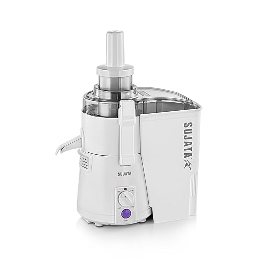Sujata Powermatic Pro Juicer|900 WattsPowerfull Motor|22000 RPM|Non-Stop 90 Mins Running|Centrifugal Juicer| White