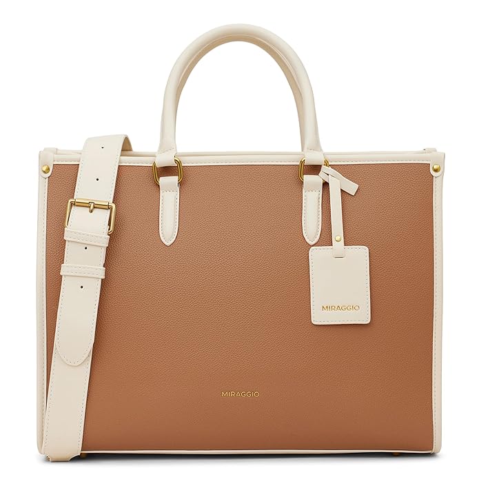 Miraggio Denice Tote Bag for Women | Tote Bags for Women for Office Use | Fits Upto 16" Laptop | Ladies Shoulder Purse