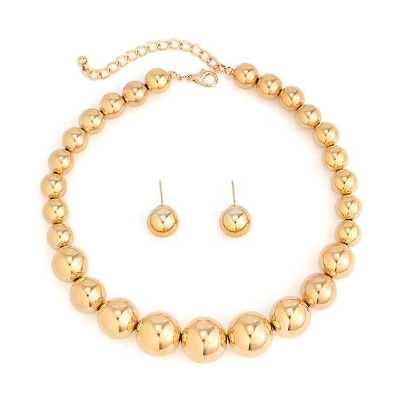 Shining Diva Fashion Latest Stylish Design Fancy Earrings Necklace Jewellery Set for Women (16524s)