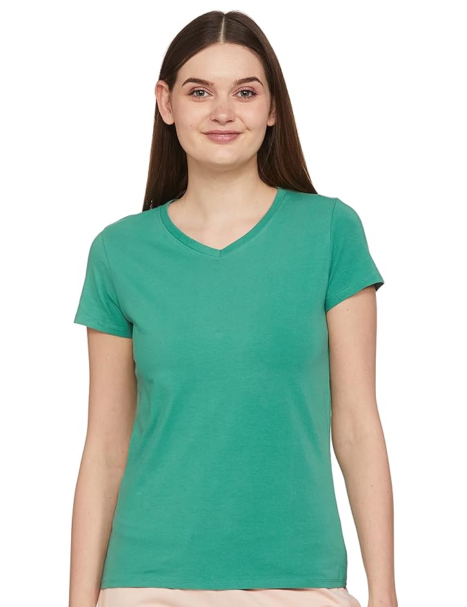 Van Heusen Women's Cotton Relaxed Fit T-Shirt