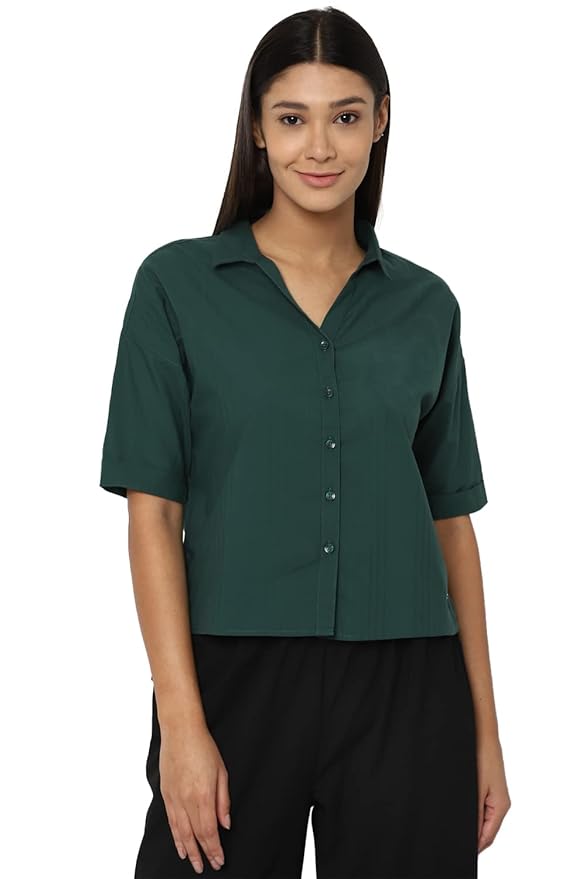 Van Heusen Women's Cotton Relaxed Fit T-Shirt