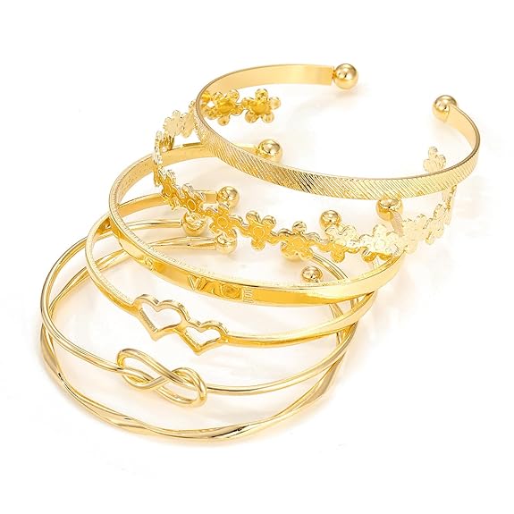 Shining Diva Fashion Latest Stylish Bohemian Stackable Multilayer Crystal Charm Beaded Bracelet for Women Girls