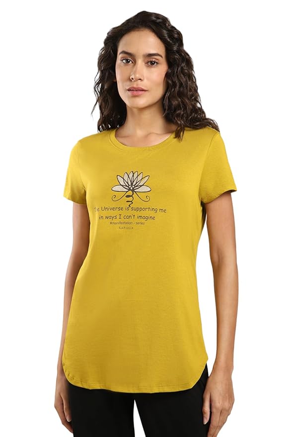 Van Heusen Women's Cotton Regular Fit T-Shirt