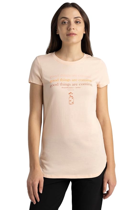 Van Heusen Women's Cotton Regular Fit T-Shirt