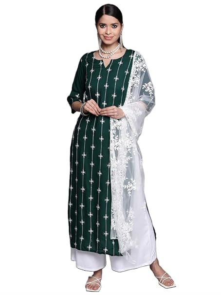 GoSriKi Women Kurta with Pant & Dupatta