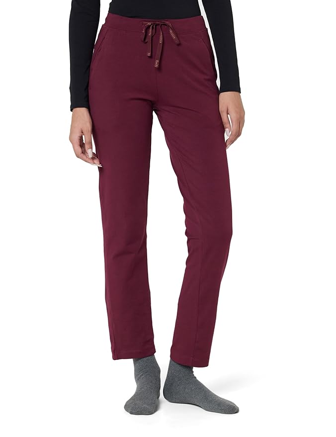Van Heusen Women’s Cotton Lounge Pants | Drawstrings & Side Pockets | Cotton Stretch | Smart Tech Finish| Everyday Pyjamas | At Home Pyjamas | Style 55303