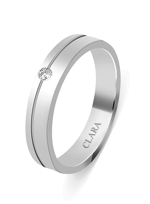 Clara Made with Swiss Zirconia The Antonio 925 Sterling Silver Ring Gift for Men & Boys