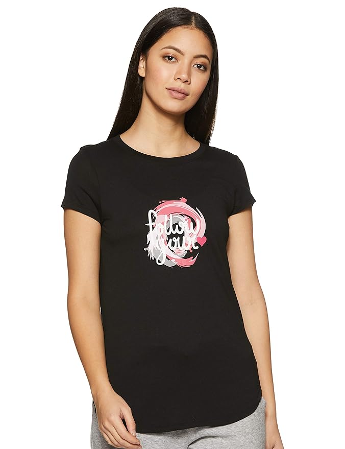 Van Heusen Women's Cotton Regular Fit T-Shirt