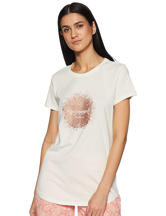 Van Heusen Women's Cotton Regular Fit T-Shirt