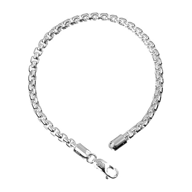 Clara Anti-Tarnish 92.5 Sterling Silver Bracelet 8 inch | Gift For Men & Boys