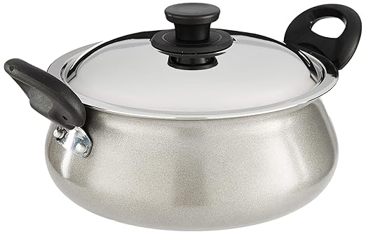 Pigeon by Stovekraft Aluminium Non-Stick Gravy Pot with Lid, 3 litres