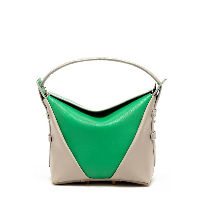 HIE Julia Crossbody Bag for Women and Girls – Stylish Mini Purse with Adjustable Top Handle, Detachable Metal Chain Strap, Magnetic Flap Closure & Gold Hardware Unique Design with Artistic Care.