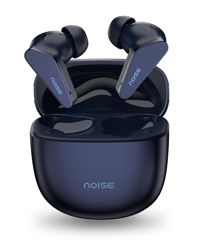 Noise Buds Vector Truly Wireless Earbuds with Hi-Res Audio & LDAC, Best Bass & Call Clarity, 40H Playtime, Quad Mic ENC, Instacharge (10 Min = 120 Min), Bluetooth v5.3 – Midnight Blue