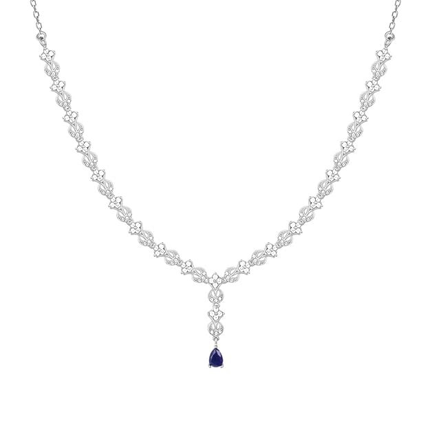 GIVA 925 Silver Square Opulence Necklace| Gifts for Girlfriend,Pendant to Gift Women & Girls | With Certificate of Authenticity and 925 Stamp | 6 Months Warranty*