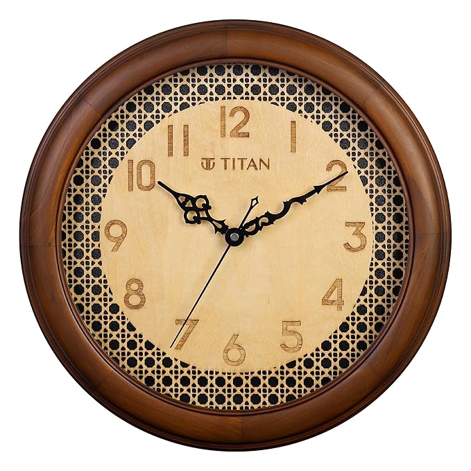 Titan Classic Wooden Wall Clock (35cm x 35cm) W0103WA01